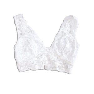 Bebe White Lace Bralette Crop Top Medium Womens